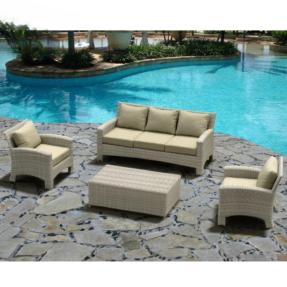 

Bed Aluminum Chair Outdoor Garden Rattan Furniture Set Rope Furniture Set Fancy Wicker Sofa