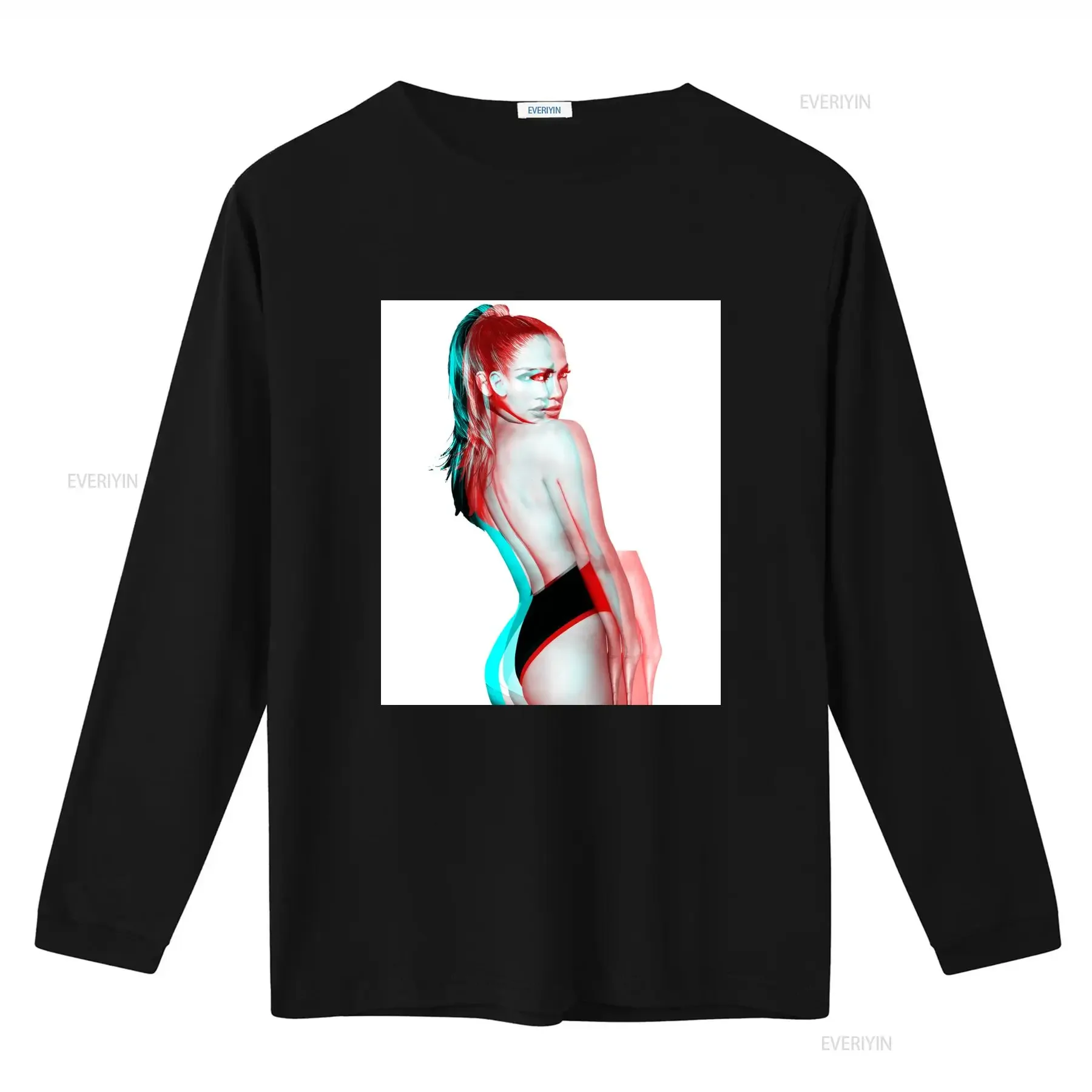 New Jennifer J Lopez T Shirt BS114 Fashionable Pop Star Design for Women vintage Washed Slightly Stylish Stretched homme