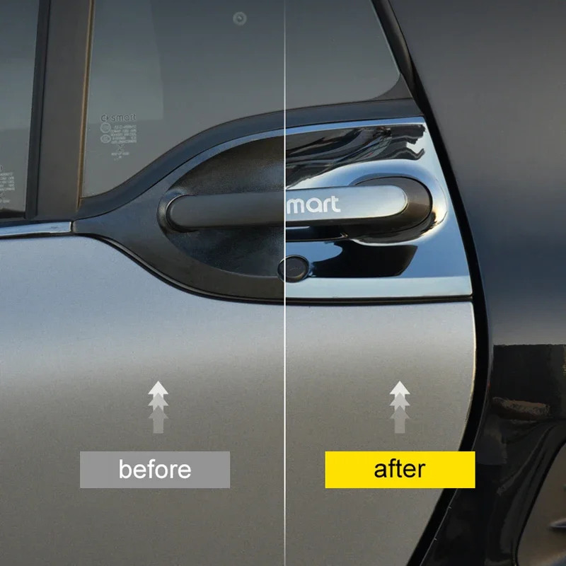 Door Handle Decoration Trim Door Bowl Cover Stickers for Smart Fortwo 453 2020 2019 2018 Door Guard Prevention Car Accessories