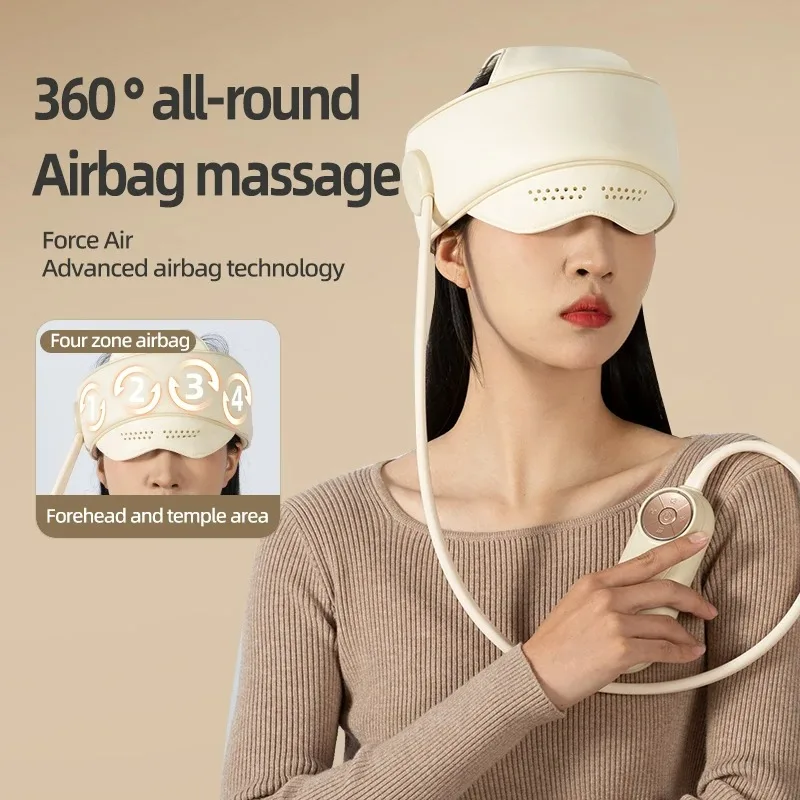 2025 Hot Selling Charging Fully Electric Vibration TENS Intelligent Relaxation  Head and Eye Massager