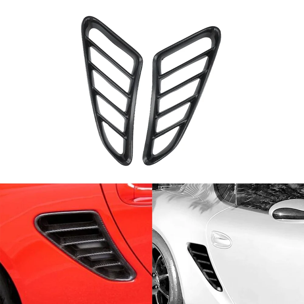 Car Air Intake Trim Carbon Fiber Intake Cover Lightweight Design Real Carbon Fiber Material For Boxster 2005-2012