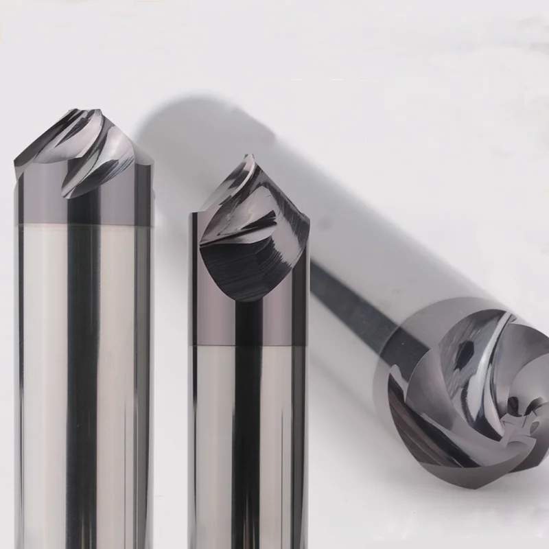 30 60 90 120 Degree 4 Flutes Chamfer Milling Cutter Spiral Carbide Corner Countersink Chamfering Mill Deburring Edges For Steel