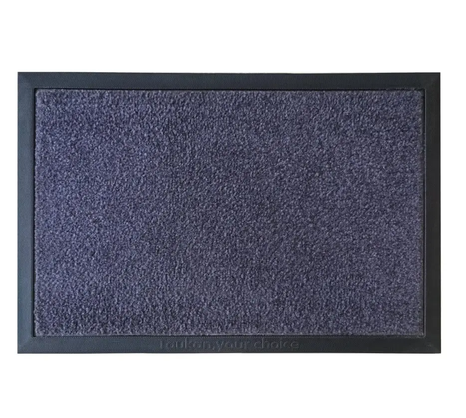 Deurmat voor entreedeuren, schoenmat, antislip, 60x40 cm, zwart – gangkleed, rubberen mat, buitenmat, schoendroger, entreekleed, huishoudmat, moddermat