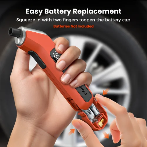 Imagen 2 del producto ETENWOLF T300 Plus Manómetro de presión de neumáticos 200 PSI Pantalla LED brillante Manómetro digital de neumáticos para presión de neumáticos con adaptador de válvula Presta