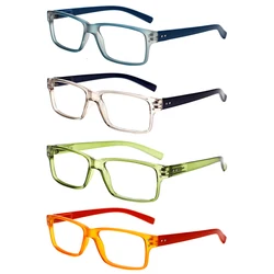 Henotin Comfortable Spring Hinge Blue Light Blocking Computer Reading Glasses Men Women Anti-Fatigue HD Reader Eyeglasses