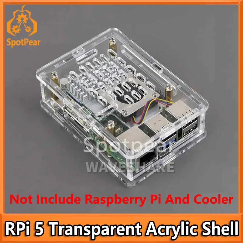 raspberry-pi-5-carcaca-transparente-em-acrilico-placa-de-acrilico-totalmente-transparente-permite-a-instalacao-do-dissipador-de-calor-oficial