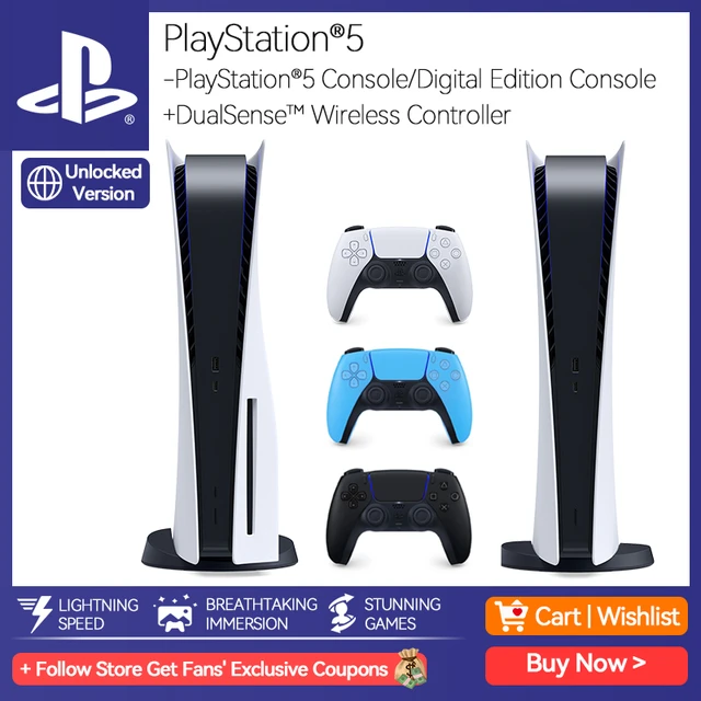 Sony Playstation 5 Ps5 Console Edition Video Game Wireless Controller Pc -  Video Game Consoles - Aliexpress