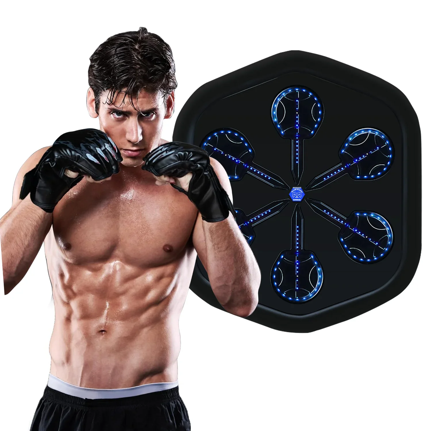 RS Holdbody Boxing Reaction Music Boxing Machine Hitting Rhythm Wall Targets Home Exercise Boxing Target Training Machine