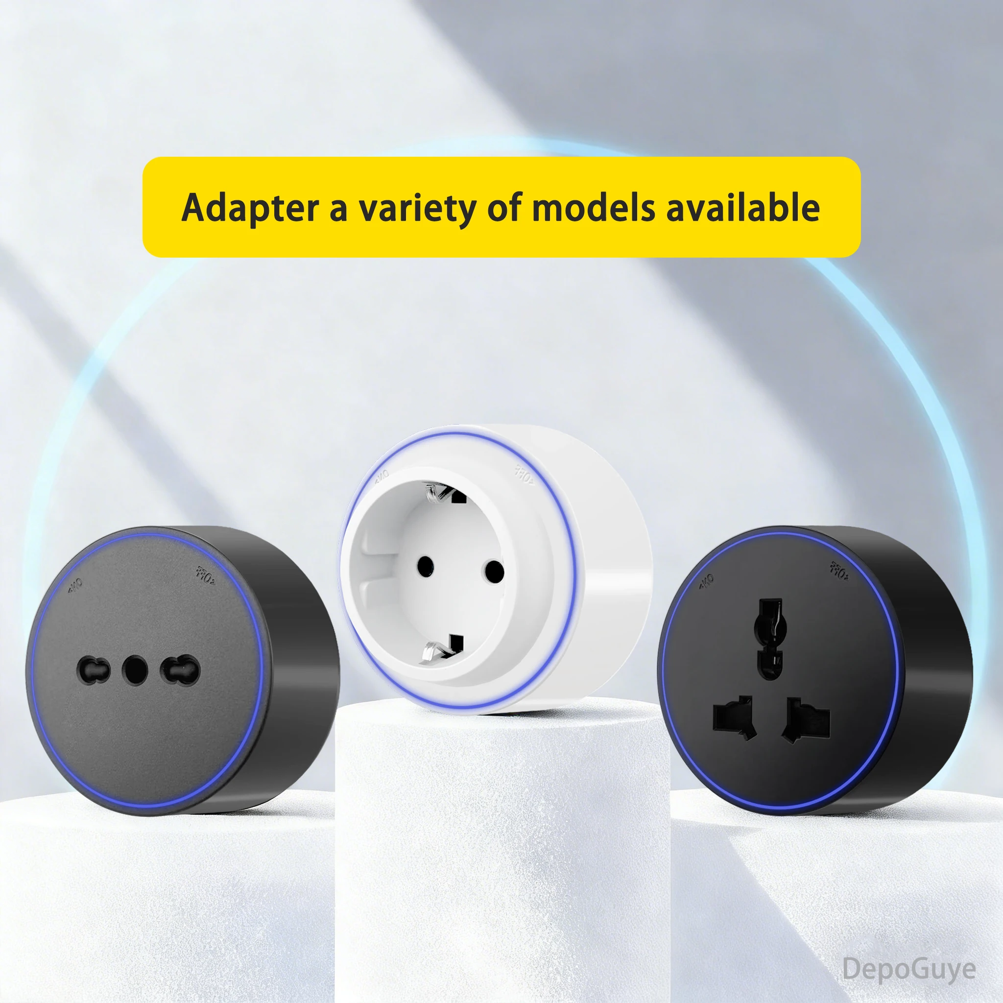 Wall Power Track Socket With Induction lamp Italy/Israel Office Electric Socket Removable Adapter Plug EU RU UK FR Universal USB