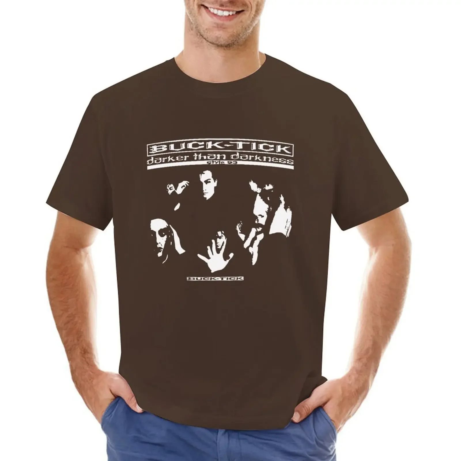 Buck Tick Darker Than Darkness T-Shirt, Plain Blanks Roupas para