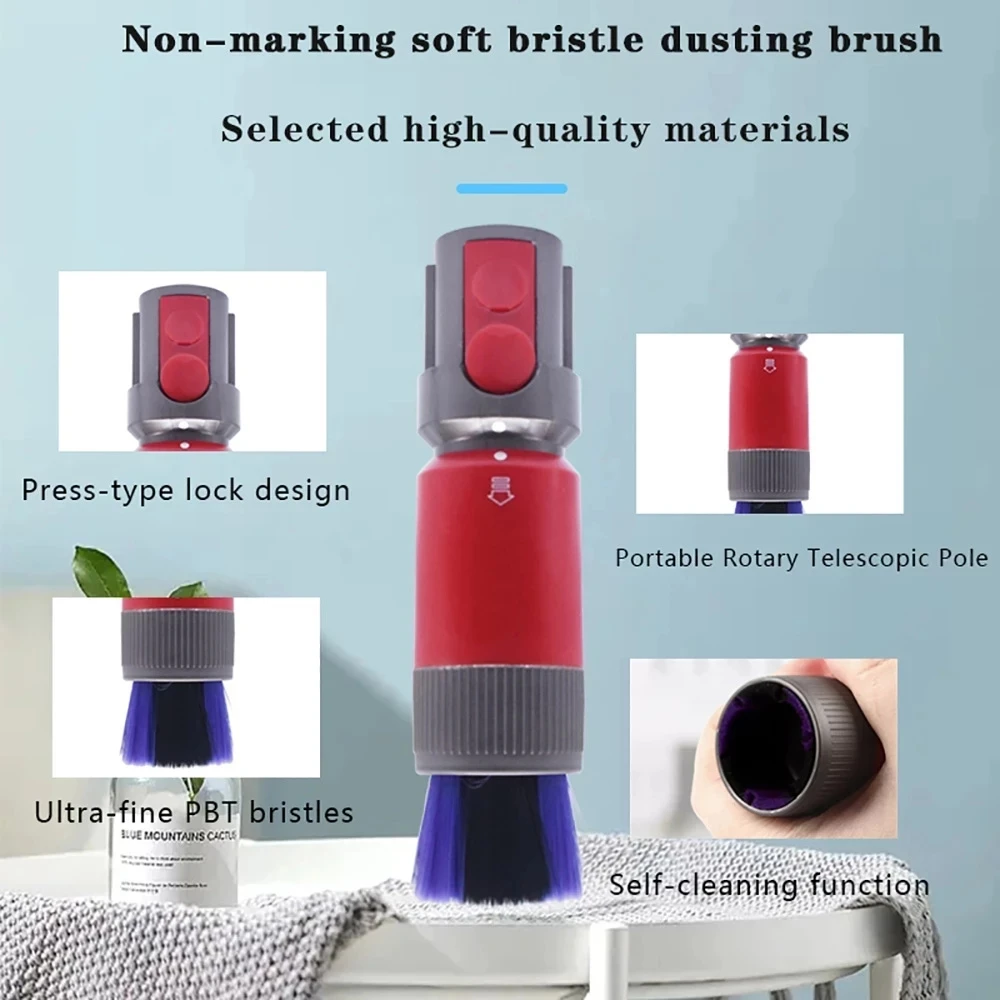 Traceless Stofverwijdering Zachte Borstel Onderdelen Voor Dyson V7 V8 V10 V11 V12 V15 Stofzuiger Universele Zuig Hoofd Accessoires