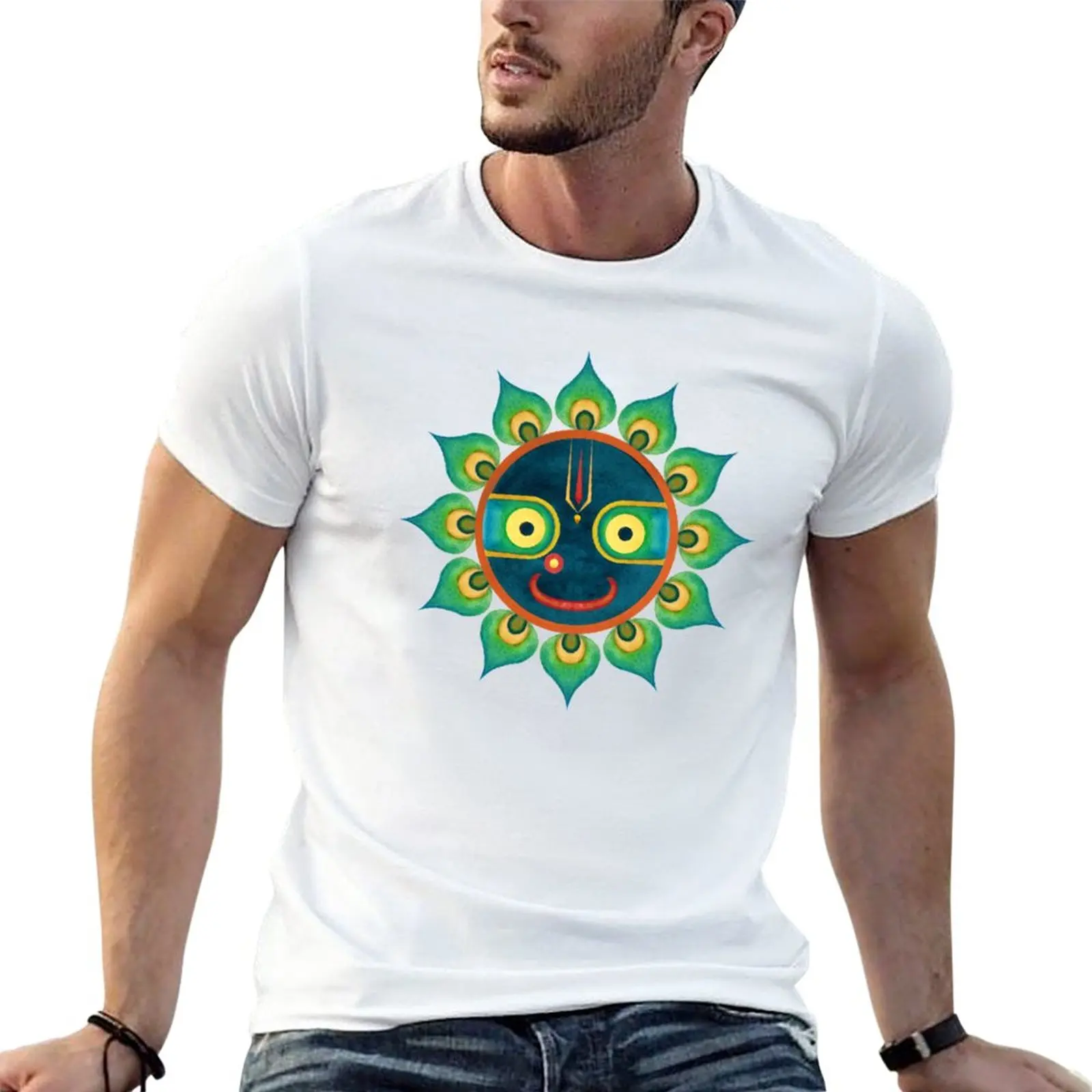 JAGANNATH MANDALA - LORD OF THE UNIVERSE T-Shirt summer clothes anime boys whites customizeds mens t shirts casual stylish