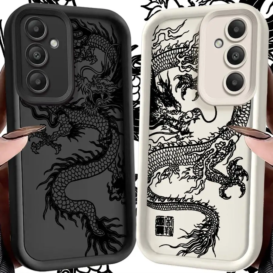 Cool C-Chineses Dragon Phone Cover Case for Samsung Galaxy S22 S24 Plus S23 FE S20FE S25 Ultra S21 Edge S24Ultra