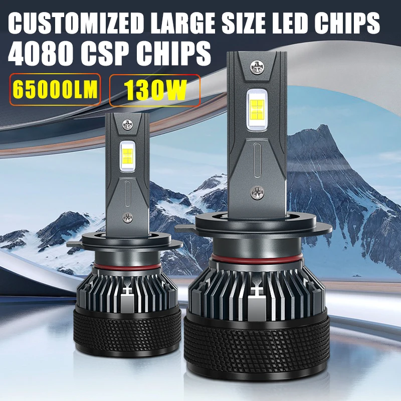 Carsnake H4 H7 Led Bulbs Super Bright h1 H8 H9 H11 Car Light Latest 4080 Csp 9005 Hb3 9006 Hb4 9012 Hir2 Auto Lamp Headlight Ice