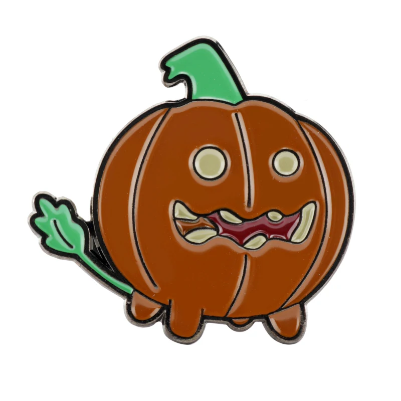 Broche esmaltado de película de terror de Halloween, insignia de Metal de calabaza bonita, Pin para Collar de mochila, accesorios de joyería para disfraz, regalos, 5 uds.