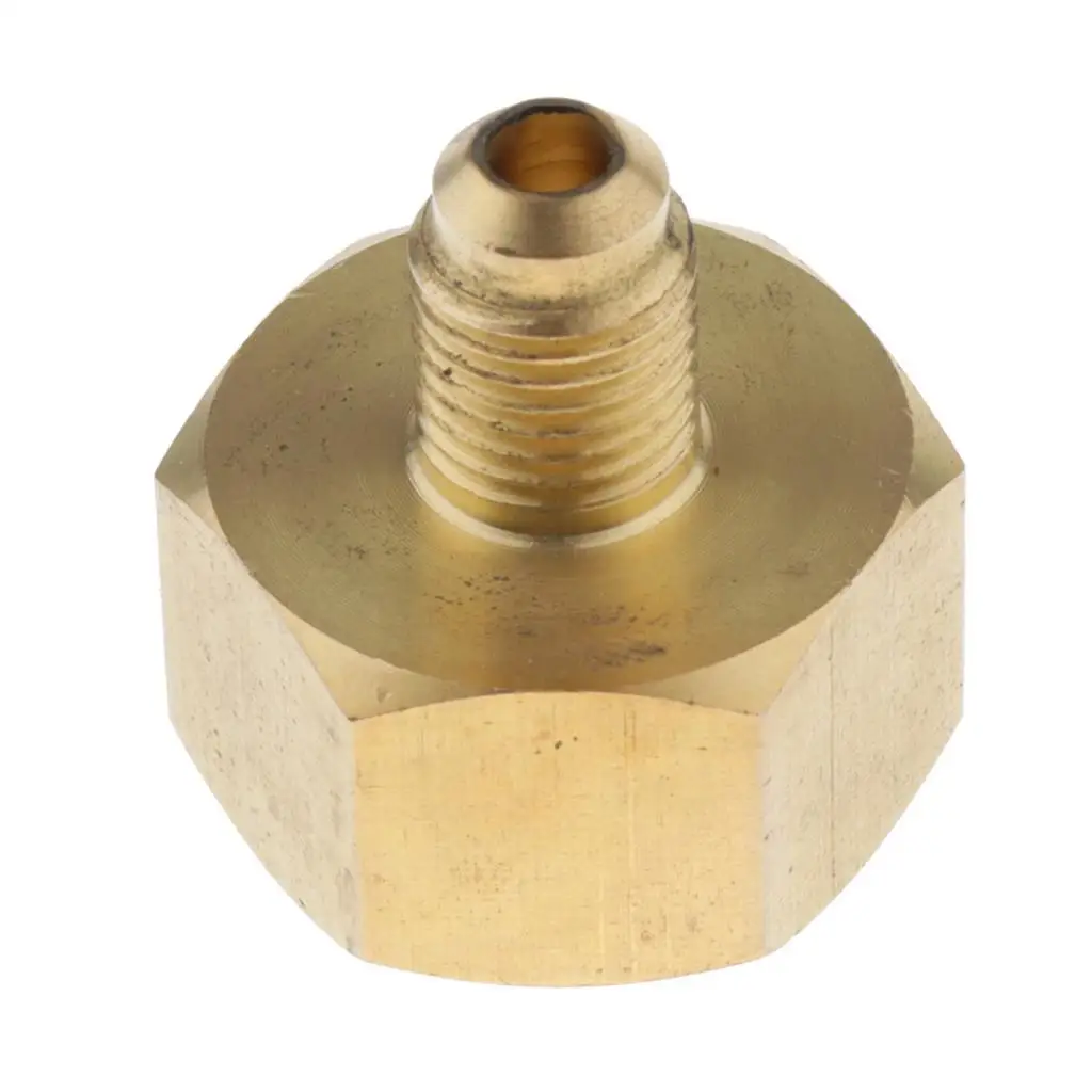 Brass Tank Adapter, External Thread 1/4 SAE, Internal Thread 21 Mm