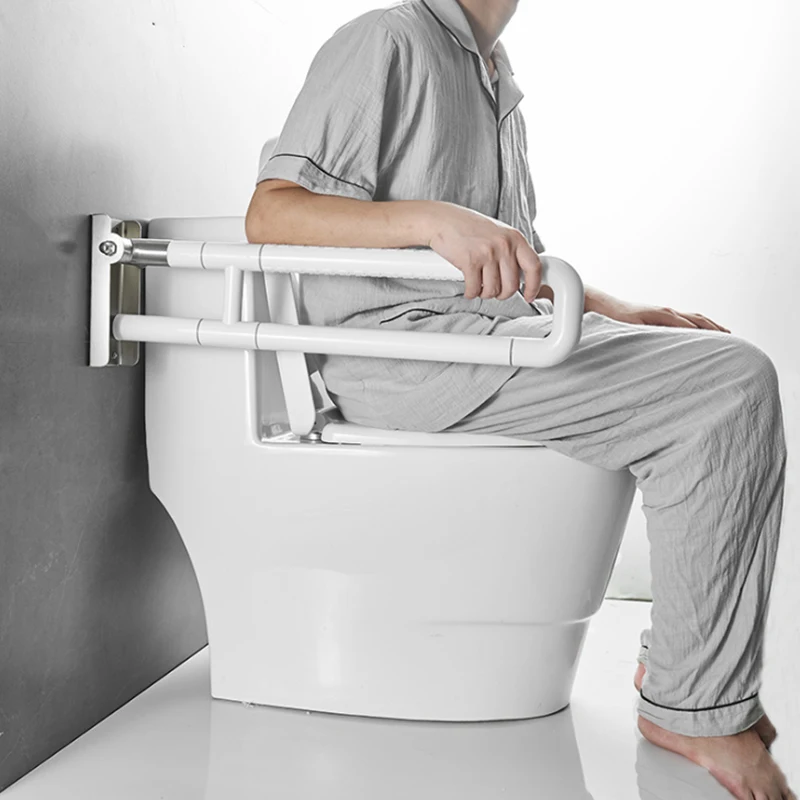 Foldable Slip Resistant Bathroom Support Bar Safety for Elderly Disabled Handrail