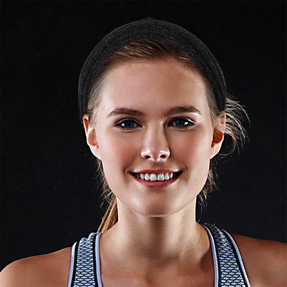 

2Pcs Extra Wide Non-Slip Hair Hoops for Women Gray Hair Concealing Comfortable Elastic Headbands Workout Sports