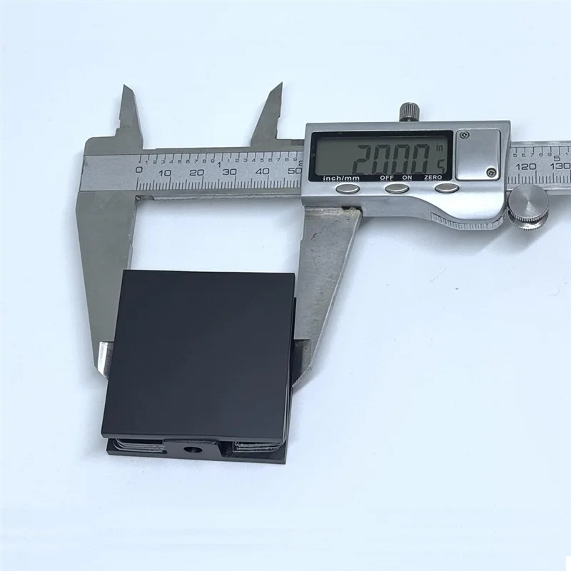 

AT29-Brass Glass Clamp, Hole-In-Glass Fixed Panel U-Clamp,Square Screen Door Hardware For Bathroom For 5/16In To 1/2In