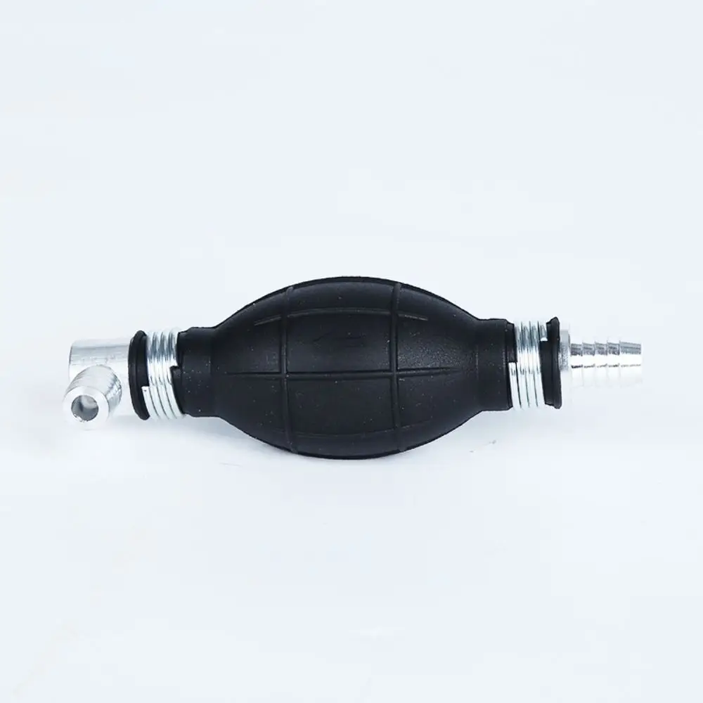 6/8/10/12mm Manual Fuel Pump Rubber Aluminum Hand Primer Oil Gasoline Petrol Diesel Liquid Transfer Tool view 5