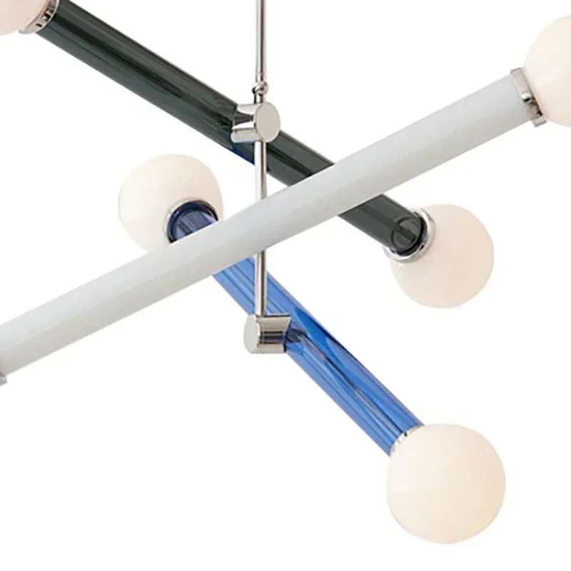 Parlor Hanging Lamp Bedroom Shop Lighting G9 Dropshipping，Modern Individuation Colorful Chandelier Nordic Art Deco Dining Room