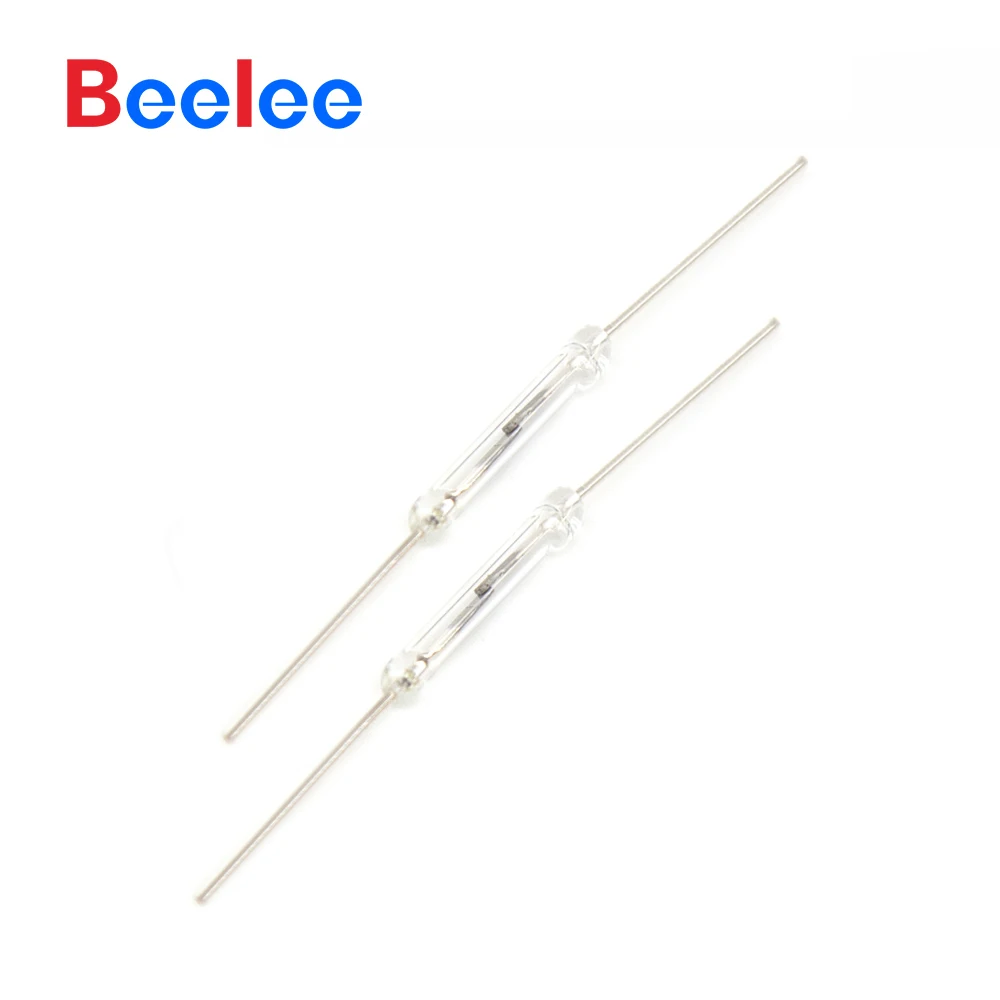 50PCS GBeelee BL-JGHG-H1.8X13.5C Normally Open Magnetic Glass Reed Switch 1.8X13.5mm Micro Dry Reed Sensor