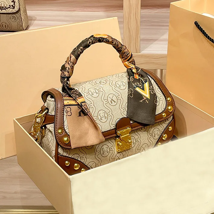 Unique High-End Vintage Diaper Bag For Women Simple Leather Crossbody Handbag Luxury Designer Minimalist Shoulder Tote Large - view 6
