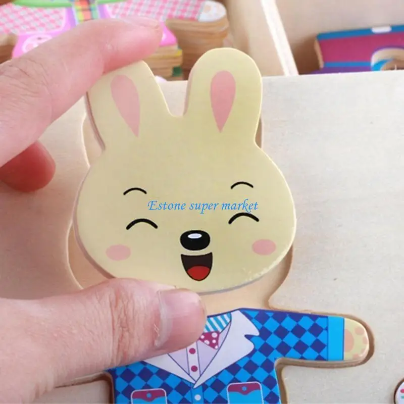 Jouet d'apprentissage pour enfants 090B, puzzle d'apprentissage, Expression faciale, jouet cognitif, cadeau pour tout-petits