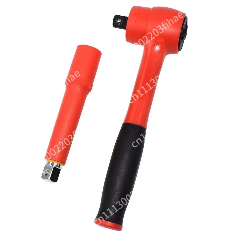 New energy vehicle maintenance VDE combination set tool, maintenance insulation sleeve ratchet wrench