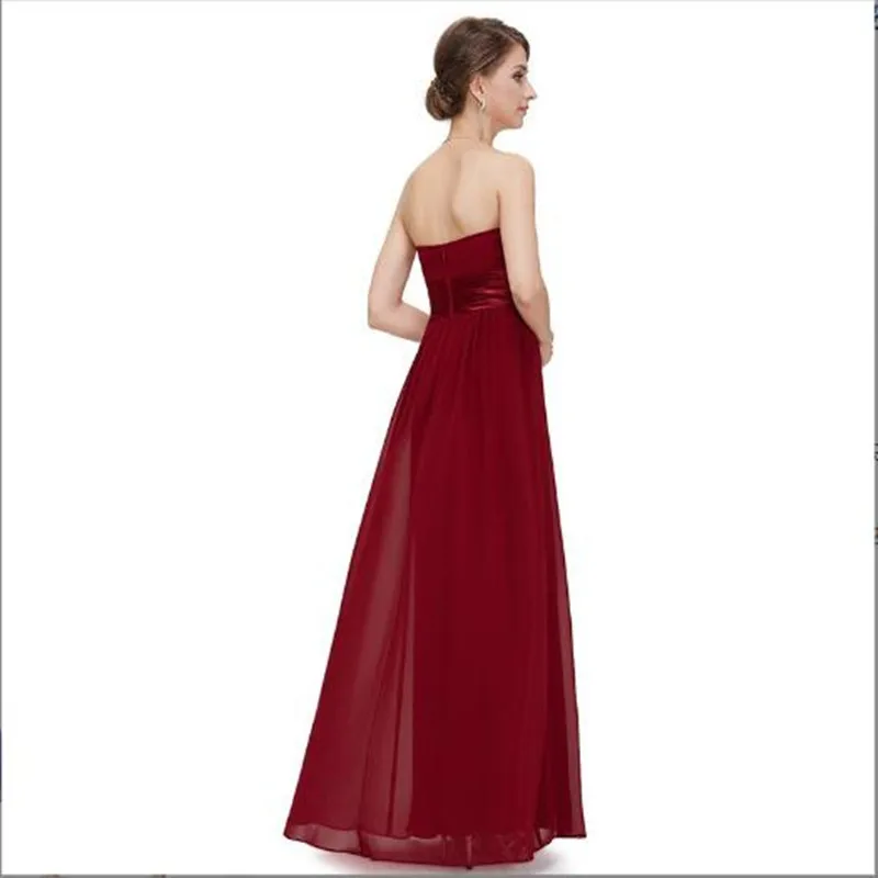Vestidos de Noche de graduación de corte a rojo de gasa para mujer, Vestidos sencillos largos con escote en forma de corazón, vestido de fiesta de noche Sexy sin mangas