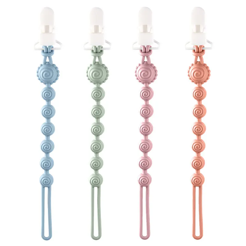 Food Grade Silicone Sunflower-shaped Teether Chain Anti-lost High Temperature Resistant Pacifier Chain Baby Toy