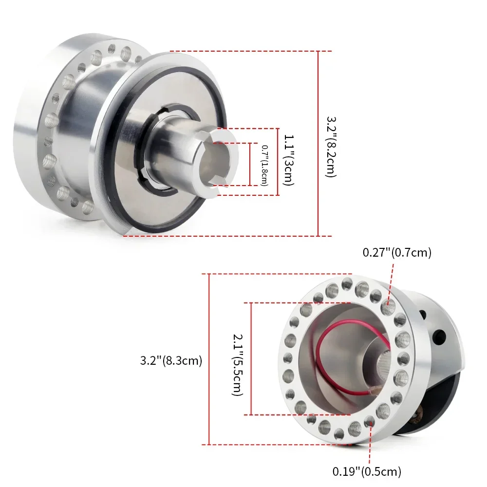 

For CIVIC 6TH GEN (1996-2000) EK2-EK5, EK9, EJ6-EJ9, EM1OH-172 ADBK1720H Racing Steering Wheel Hub Adapter Hub Boss Kit