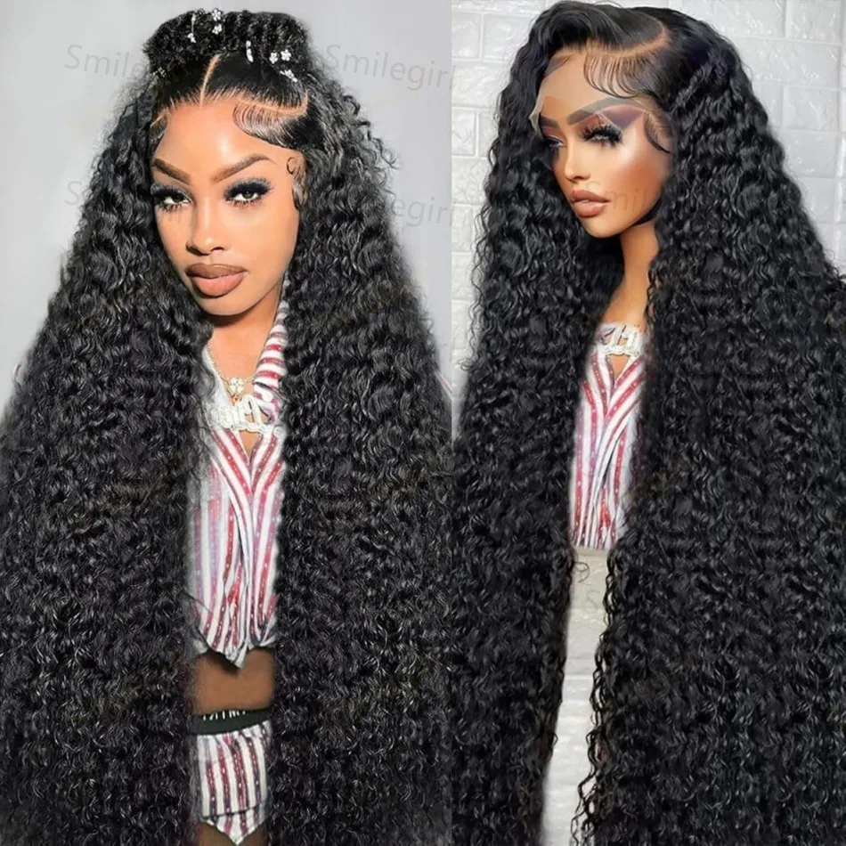 

40 Inch 200 Density 13x6 HD lace Frontal Wig 13x4 Lace Front Human Hair Wigs Full to Wear Straight Human Hair Wigs for Women