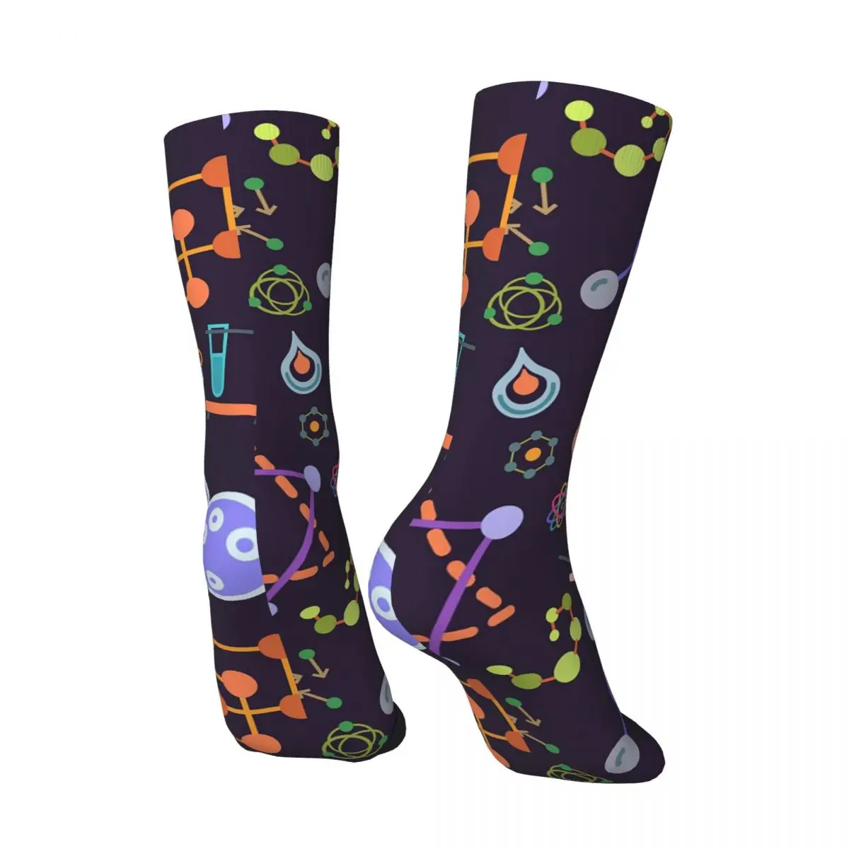 All Seasons Chemistry Science Socks Harajuku Sport Middle Tube Socks Fashion Stockings for Men Women Valentine's Day Gifts