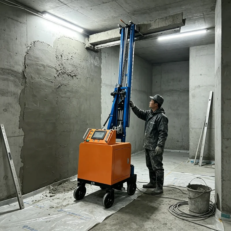 Render Machine Smart Robot Wall Plastering Machine Semi-Automatic Cement Smoothing Plaster Machine for Wall
