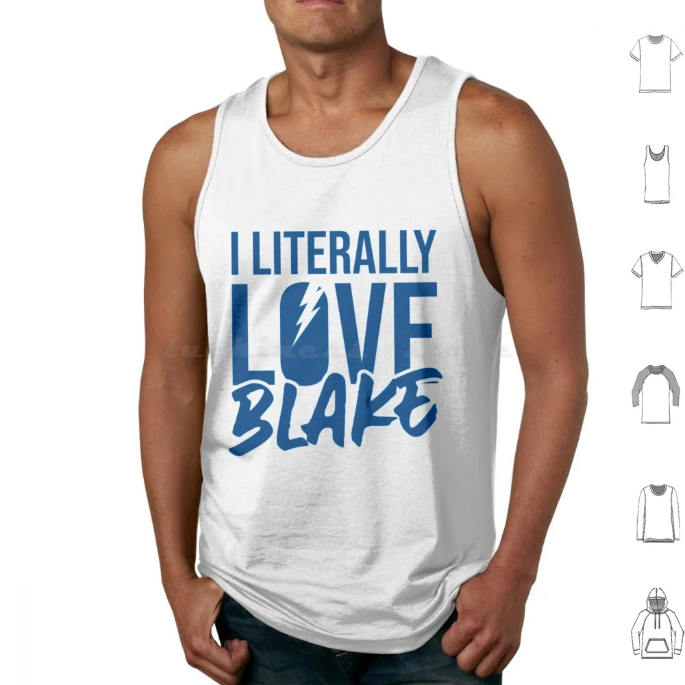 Blake Hockey Tank Tops Print Cotton Go Bolt Bolts Hockey Lightning Tampa Tampa Bay Hockey Ice Hockey Ice Hockey Team Fan