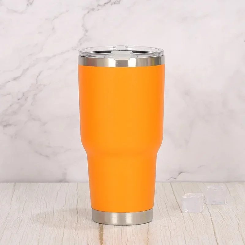 30oz Rambler  Stainless Steel Tumbler Coffee Mug with Magnetic Lid Car Thermos Bottle Water Cups Thermo Cup Termos