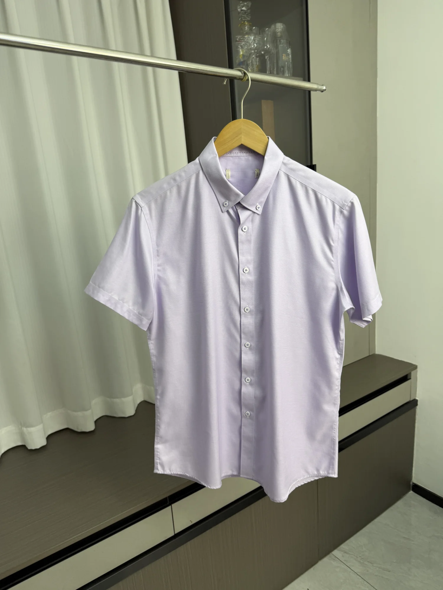 

Smooth Soft Men's Casual Short Sleeve Shirt Comfortable Breathable Business Spring Summer Fashion Urban Style Standard Fit H