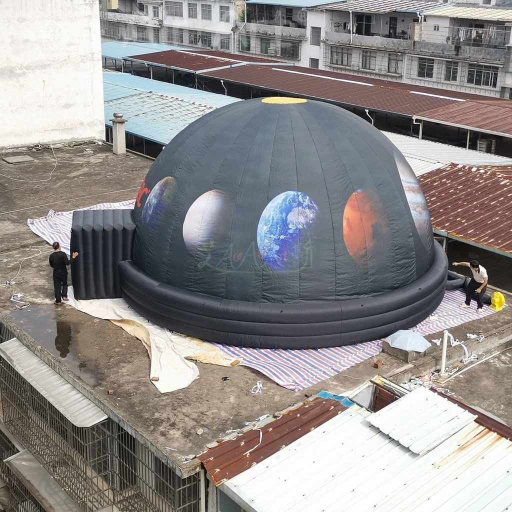 Barraca inflável da projeção da abóbada inflável do planetário de 8m (26,25 pés) com ventilador para a escola