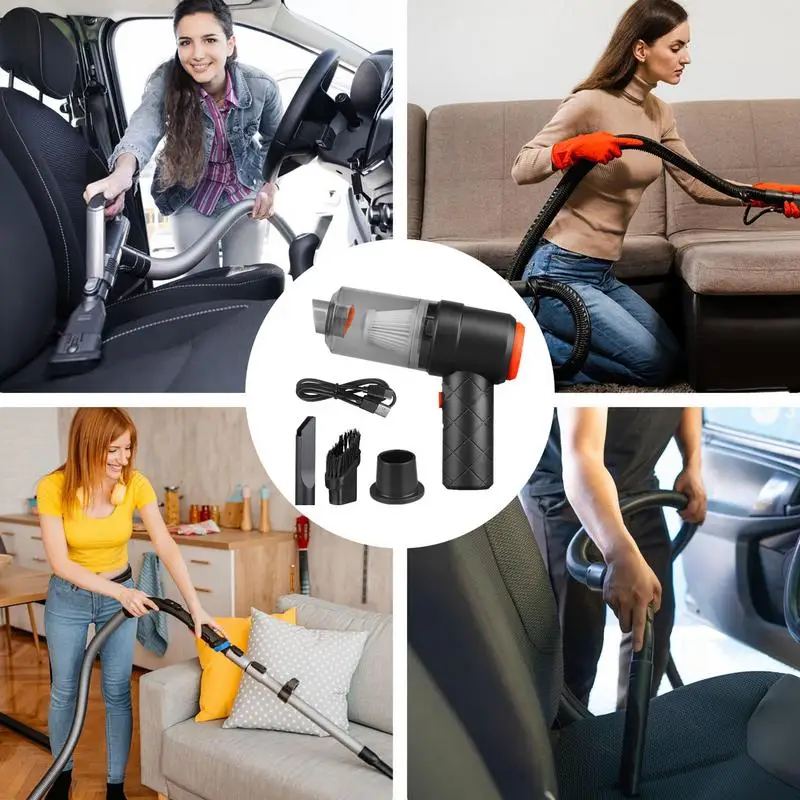 Vacuum Cleaner For Car Handheld Vacuum Cordless Powerful Rechargeable Cordless Vacuum 4500PA Multi-Function Car & Home Cleaner