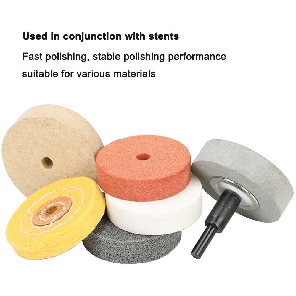 75mm Metal Grinding & Polishing Wheel Stone Pad Durable Bench Grinder Buffing Wheel for Metal Working Rotating Polishing Pad