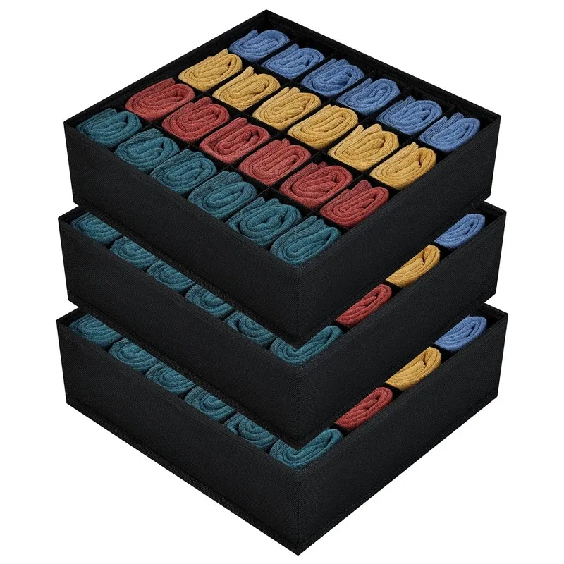 Underwear Organizer Socks Pants Bra Storage Box Cabinets Drawers Wardrobe Clothes Scarf Storage Organizer Boxes For Bedroom