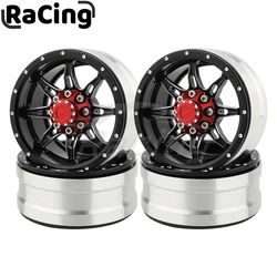 1.9 inch Metal Beadlock Wheel Rims Hubs for Axial SCX10 Tamiya CC01 1/10 RC Rock Climbing Car Crawler Model Upgrade Replace Part