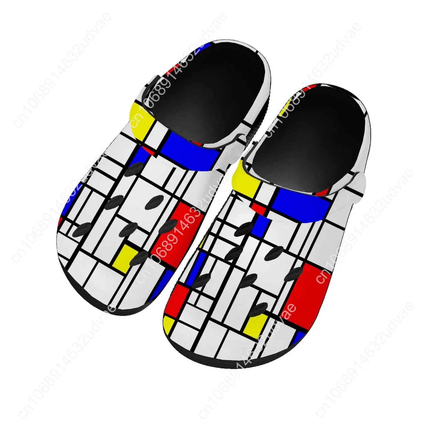 

Mondrian Abstract Art Aesthetic Sandals Women Teenager Home Fashion Water Shoe Garden Breathable Comfort Beach Hole Slippers