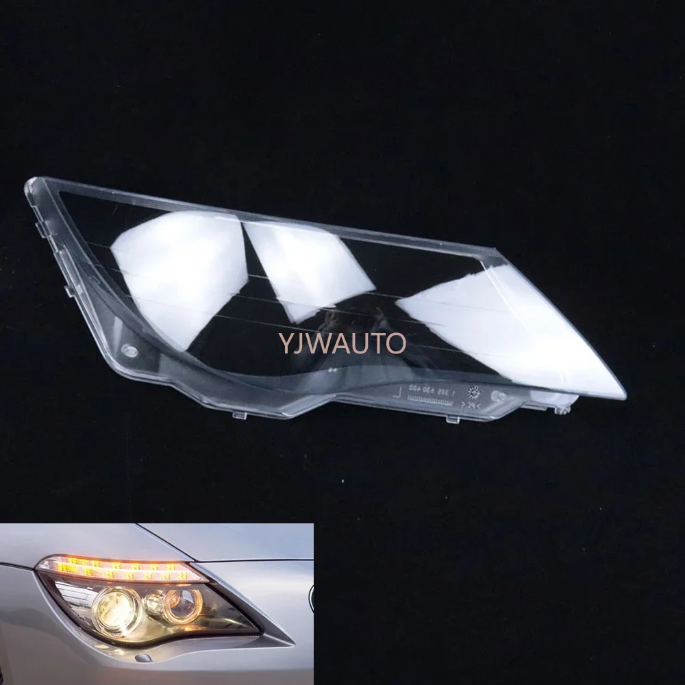 

For BMW 6 Series E63 E64 2008 2009 2010 Headlamp Cover Car Headlight Lens Glass Replace Front Lampshade Auto Shell