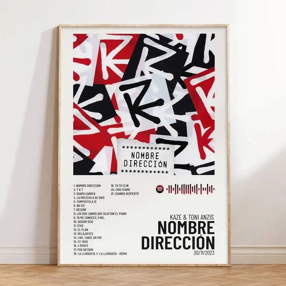 Плакат Kaze, самоклеящаяся художественная водонепроницаемая бумажная наклейка, кофейня, бар, комната