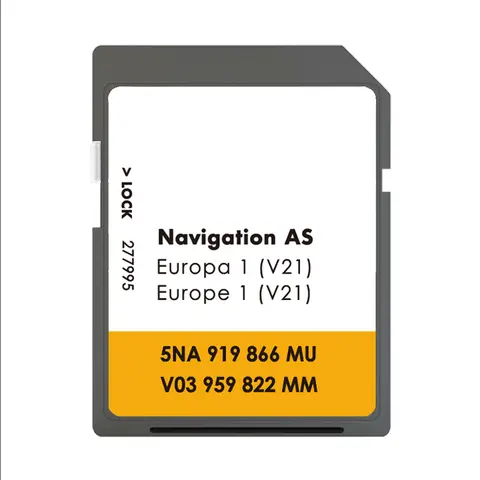 VW의 새로운 기능 V21 버전 업데이트로 미디어 탐색 발견 영국 유럽 지도 2025 Sat Nav EU SD 카드 5NA919866 32GB