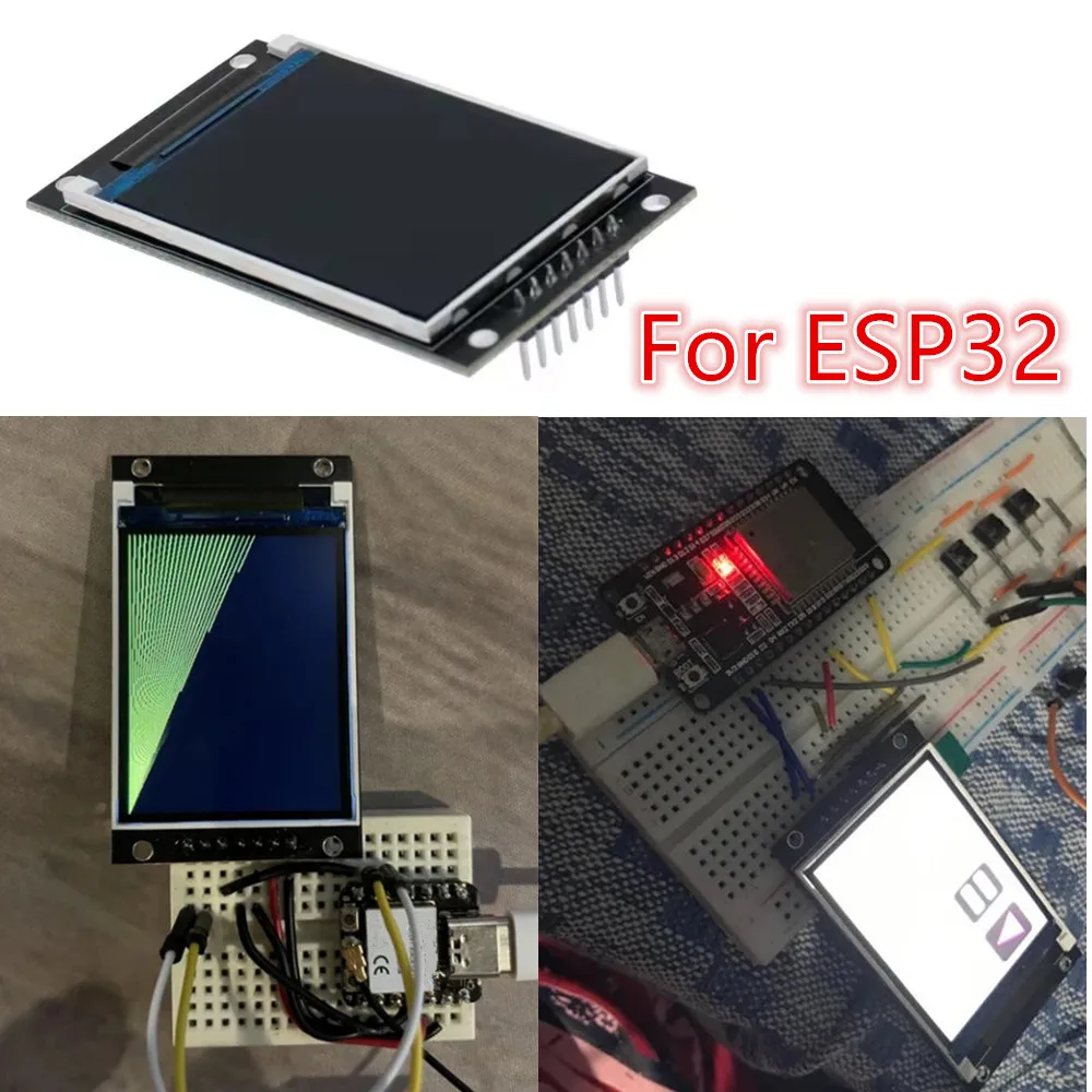 ESP32 Wireless Display TFT ST7789 2.0 inch LCD For ESP32 Main HUD RC Electric Golf Cart Project