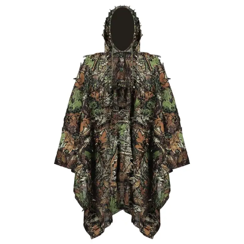 

Camouflage Hunting Suit 3D Effect Bird Photography Invisible Cape Breathable Comfortable Outdoor Suit Leaves Invisible Clothes