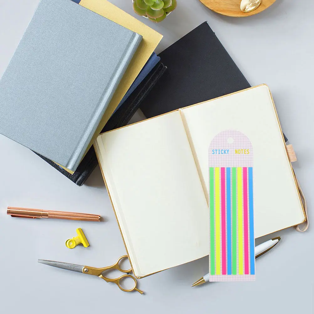 

2 Books Colored Pet Reading Strips Transparent Sticky Tabs for Book Annotation Highlighting Notes Page Marking Office School
